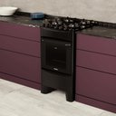 Ver mais imagens de Fogão de Piso 4 Bocas Alpro 440 Preto 127V com Forno Elétrico Airfryer - Realce