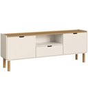 Ver mais imagens de Rack para Sala de Estar TV 75 Polegadas 180cm Orgânico Nordic A03 Hanover Off White Roble - Lyam
