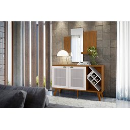 Balcão Isis p/Sala de Jantar Ype/Off White New Ceval - 1