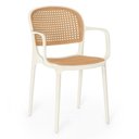 Ver imagem 2 de Kit 16 Cadeiras de Jantar Roma Prática com Braços para Sala e Cozinha - Bege