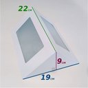 Ver imagem 3 de Kit 3 Arandela Triangular Em Alumínio E27 Branca