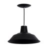 pendente prato poptem 28cm preto luminária lustre sala - 4