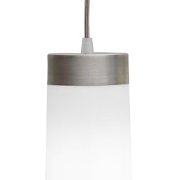 pendente copo termo poptem 1 lampada branco luminária lustre 24cm sala - 4