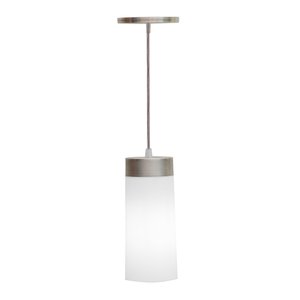 pendente copo termo poptem 1 lampada branco luminária lustre 24cm sala