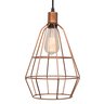 pendente aramado poptem veneza cone cobre luminária metal lustre 32 cm sala - 2