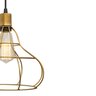 pendente aramado poptem veneza balão dourado luminária metal lustre 26cm sala - 3