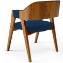 Ver imagem 7 de Kit 04 Cadeiras para Sala de Jantar e Estar Living Estofada Suran L02 Suede Azul Marinho - Lyam