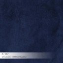 Ver imagem 4 de Sofá 3 Lugares com Chaise Base de Madeira Euro 2,45M Veludo Azul - Gran Belo