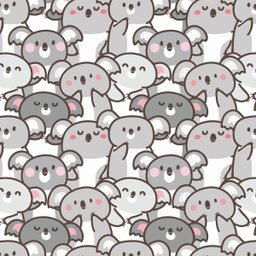 Papel de Parede Adesivo Desenho de Coalas Quarto Bebê 3m - 1