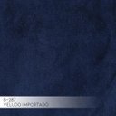Ver imagem 3 de Sofá 4 Lugares com Chaise Base de Madeira Euro 2,55M Veludo Azul - Gran Belo