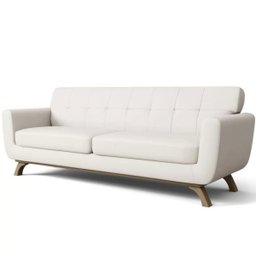 Sofá 3 Lugares Sala de Estar Loki 2,10M Rústico - Gran Belo - 1