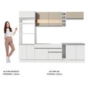 Ver imagem 6 de Armário de Cozinha Completa 290cm Branco/Crema Vicenza Madesa 11