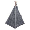 Cabana Cachorro Gato Camping Pet - Jacquard Riscado Preta e Cinza - Tam Único - Amour Pet - 3