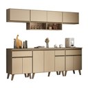 Ver imagem 2 de Armário de Cozinha Completa Atlanta Smart Carraro Amêndoa