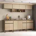 Ver imagem 1 de Armário de Cozinha Completa Atlanta Smart Carraro Amêndoa