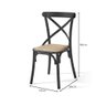Conjunto Mesa Madeira Maciça Alice 1,60m com 6 Cadeiras Aço Karina Preto - 5