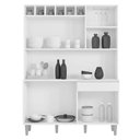 Ver imagem 2 de Balcão de Pia Tatiane 120 Cm e Armário Cozinha Kit Alice Cinza Fosco - Ajl