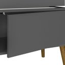 Ver imagem 7 de Rack Lumina Grafite/Carvalho para TVs de até 75 Polegadas Tampo com Bordas Invertidas e Fio de LED e
