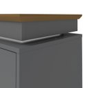 Ver imagem 6 de Rack Lumina Grafite/Carvalho para TVs de até 75 Polegadas Tampo com Bordas Invertidas e Fio de LED e