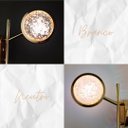 Ver imagem 3 de Arandela Globo Bolha 3k 4k 6k Cristal + Metal Dourado Bivolt