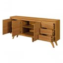 Ver imagem 3 de Buffet Piazza 3 Portas Pés de Madeira Maciça Naturalle - Mavaular