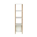 Ver imagem 4 de Estante Nicho Industrial 5 Prateleiras 100% Mdf Cor:off White com Freijó