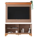 Ver imagem 5 de Painel para TV 45 pol e Rack Bancada 136cm Lucca Areia/Freijó C01 - Mpozenato