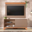Ver imagem 7 de Painel para TV 45 pol e Rack Bancada 136cm Lucca Areia/Freijó C01 - Mpozenato
