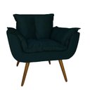 Ver imagem 2 de Conjunto 2 Poltronas Decorativa Estofada Para Salão de Beleza Opala Suede Azul Marinho - LM DECOR