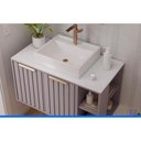 Ver imagem 5 de Gabinete Banheiro c/Espelho Noruega/Treviso 80cm Branco MGM