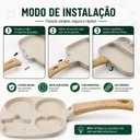 Ver imagem 5 de Frigideira Antiaderente 4 Divisórias Coração Estrela e Redondas 19cm