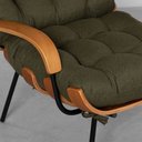 Ver imagem 5 de Poltrona Costela com Braço Encosto Alto e Puff - Tent Pesto Abra Cadabra