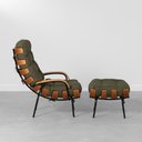 Ver imagem 2 de Poltrona Costela com Braço Encosto Alto e Puff - Tent Pesto Abra Cadabra