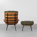 Ver imagem 3 de Poltrona Costela com Braço Encosto Alto e Puff - Tent Pesto Abra Cadabra