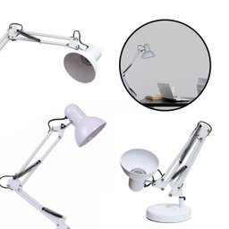 Luminária Articulada Mesa Escritório Leitura Articulavel Base Suporte Garra Pixar - 4