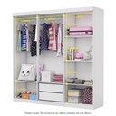 Ver imagem 4 de Guarda Roupa Infantil Iona 6 Portas Branco
