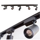 Ver imagem 1 de Luminária Trilho Eletrificado com 5 Spot Direcionável Preto LED 10W Eurolume Bivolt 3000K