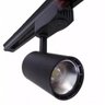 Luminária Trilho Eletrificado com 5 Spot Direcionável Preto LED 10W Eurolume Bivolt 3000K - 3