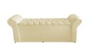 Ver imagem 2 de Kit Dubaí Cabeceira de Cama Box Casal e Recamier Baú 140 Cm Suede Porcelana Eli Móveis