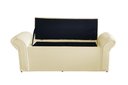 Ver imagem 3 de Kit Dubaí Cabeceira de Cama Box Casal e Recamier Baú 140 Cm Suede Porcelana Eli Móveis