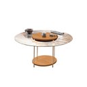 Ver imagem 2 de Mesa de Centro Sky para Sala de Estar com Tampo em Vidro e Pés em Aço Cinamomo G26 - Hb Móveis