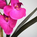 Ver imagem 3 de Arranjo de Orquídea Pink Artificial no Vaso Espelhado |Linha Permanente Formosinha