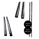 Ver imagem 3 de Ka002 - Kit 4 Hastes 2,5 Diametro para Estantes Aramadas Nsf 178,5cm Alt Uteall