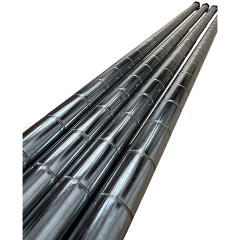 Ka002 - Kit 4 Hastes 2,5 Diametro para Estantes Aramadas Nsf 178,5cm Alt Uteall