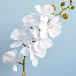 Arranjo de Orquídea Artificial Branca no Vaso Rose Gold Pequeno |Linha Permanente Formosinha - 4