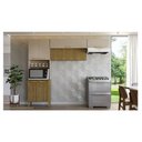 Ver imagem 1 de Kit Cozinha Ambiente Urbane 3 Peças Freijó Vanilla Ripado - Kits Paraná
