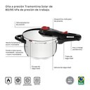 Ver imagem 5 de Panela de Pressãosolar em Aço Inox Fundo Triplo com 5 Dispositivos de Segurança 22cm 4,5 L