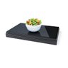 Mesa Termica Fria Vidro Temperado Buffet Salada Sushi Preto - 1