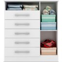 Ver imagem 1 de Cômoda Madri 1 Porta 5 Gavetas em MDF ACP Móveis