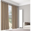 Ver imagem 1 de Cortina Blackout Tecido 3,00x2,70 Para Varão Simples:Avelã